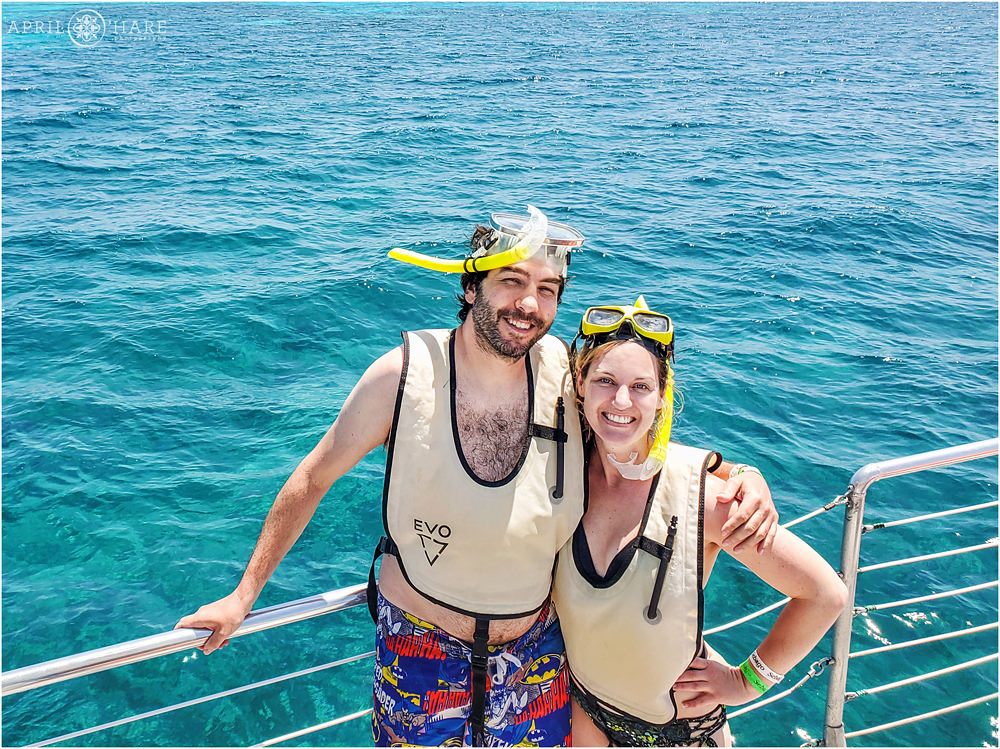 Snorkeling at the reef in Key West Florida with Sebago