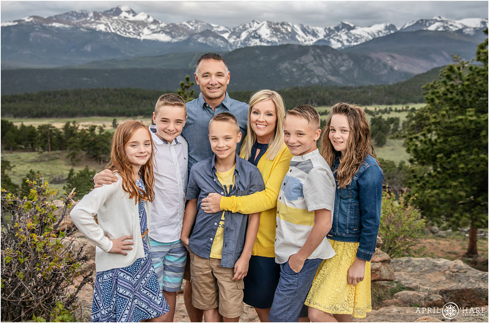 Rocky Mountain National Park Family Photographer Mountain Backdrop