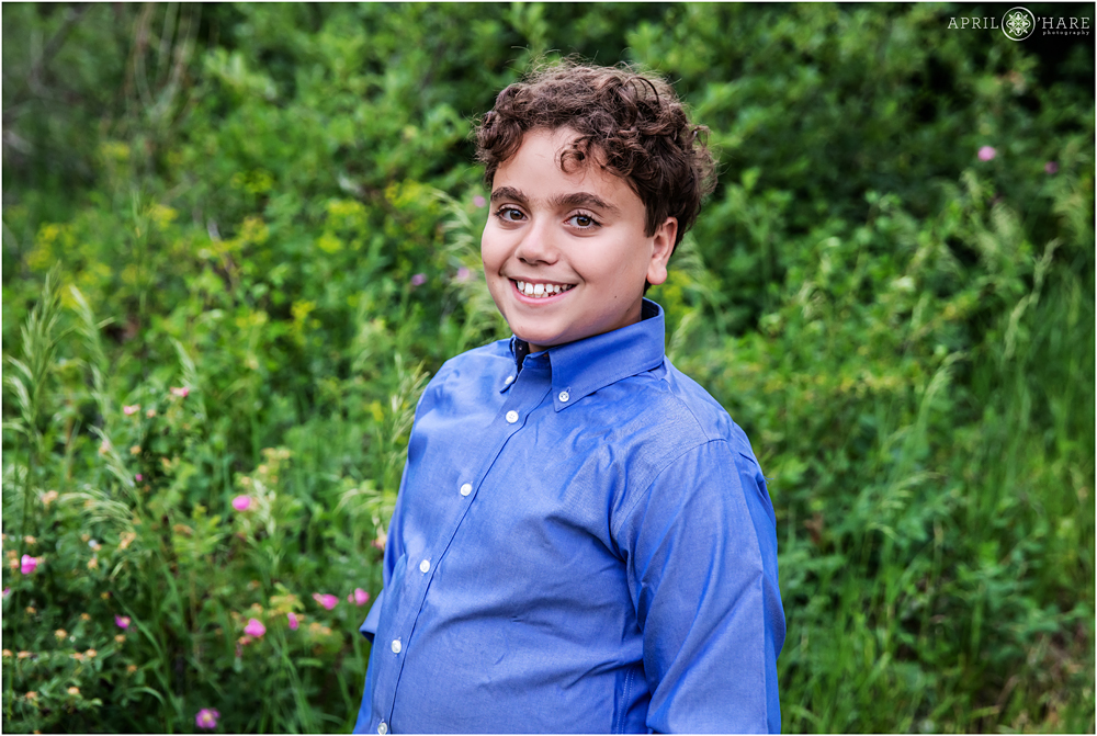 Beautiful Bar Mitzvah Portrait Photography in Denver at Willow Creek Park