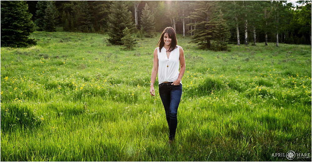 Colorado personal brand headshot portraits in Evergreen