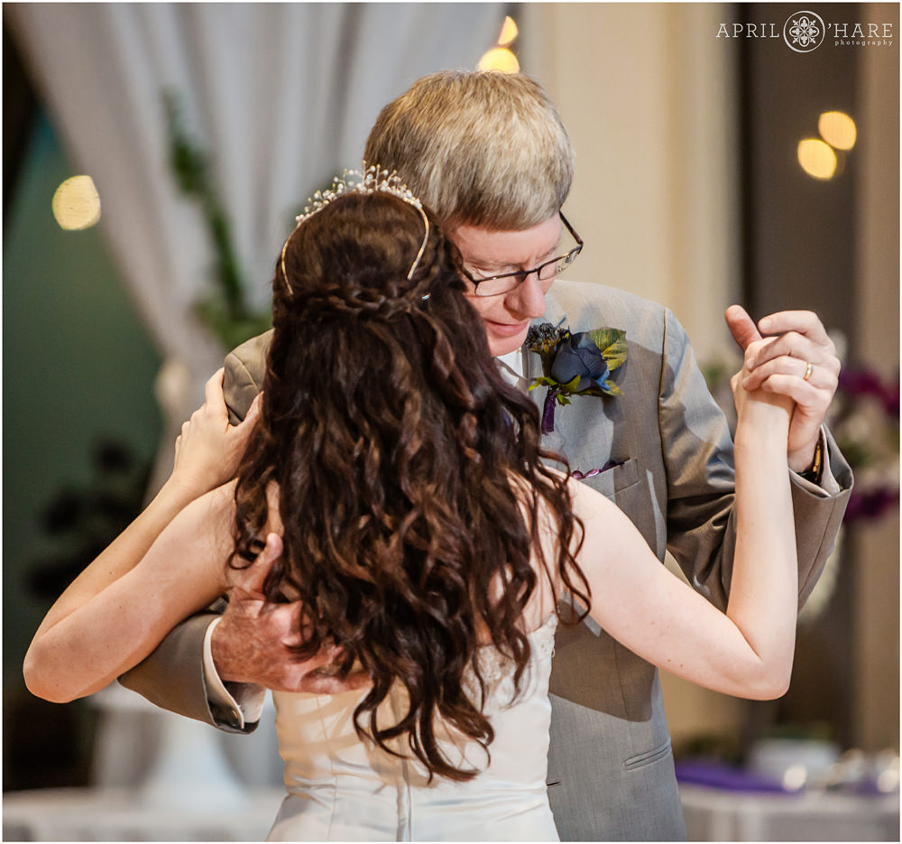 Father Dances with his Daughter at her Ashley Ridge Wedding Reception in Littleton