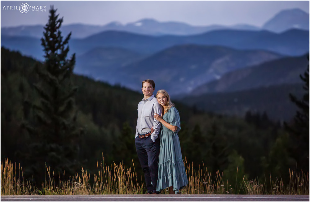Beautiful Colorado Mountain Engagement Photography