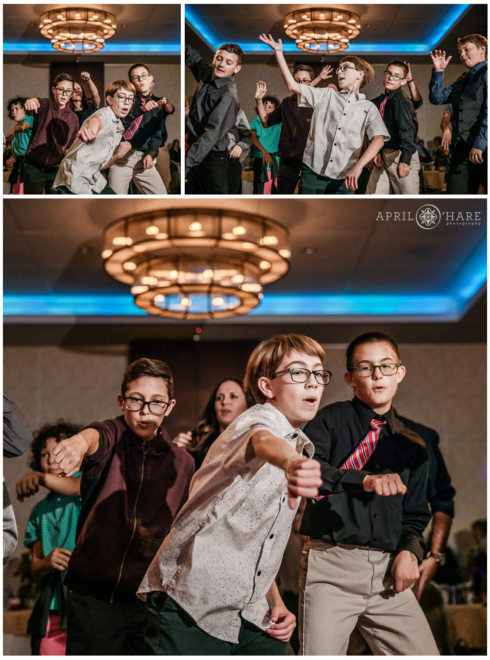 Watch me whip nae nae Bar Mitzvah Party Photo Collage at Lincoln Center Fort Collins Colorado