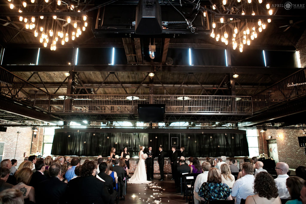 Industrial wedding venue in Denver Colorado