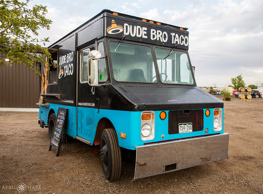 Food trucks are one way to feed your guests at a Colorado Brewery Wedding Reception