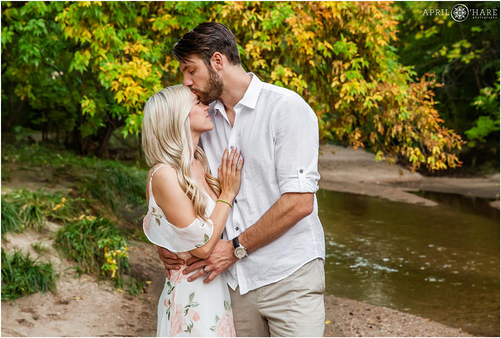 Cherry Creek is a great engagement session location in Denver