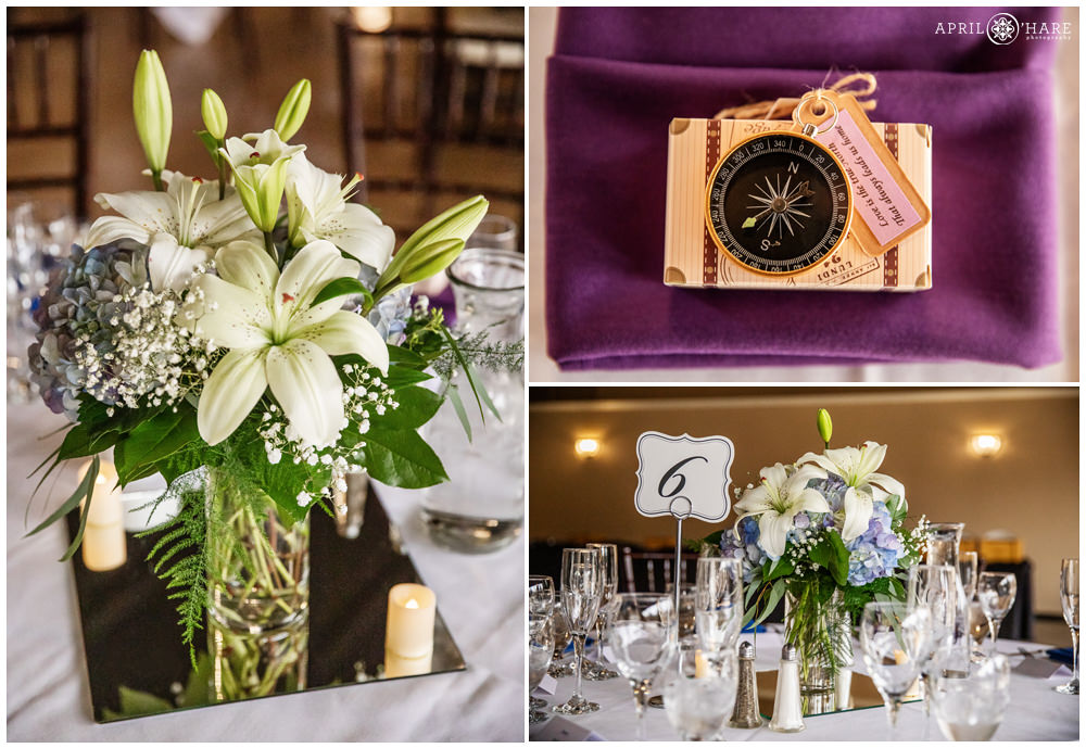 Table Centerpieces with Lilies