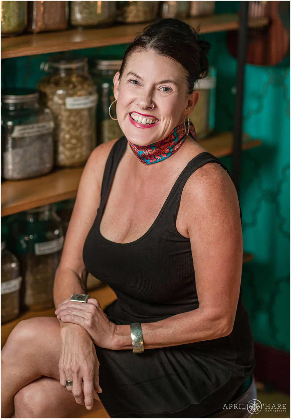 Classy small business headshot portrait for a website in Denver Colorado