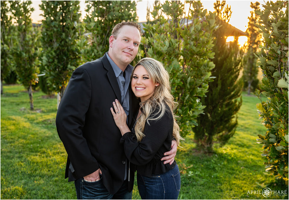 Mom and Dad couples portrait at their Denver family photography session at Prairie Meadows Park