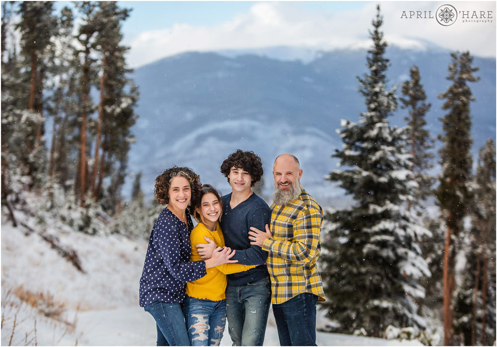 Beautiful Breckenridge Colorado Family Photography on a Snowy Winter's Day