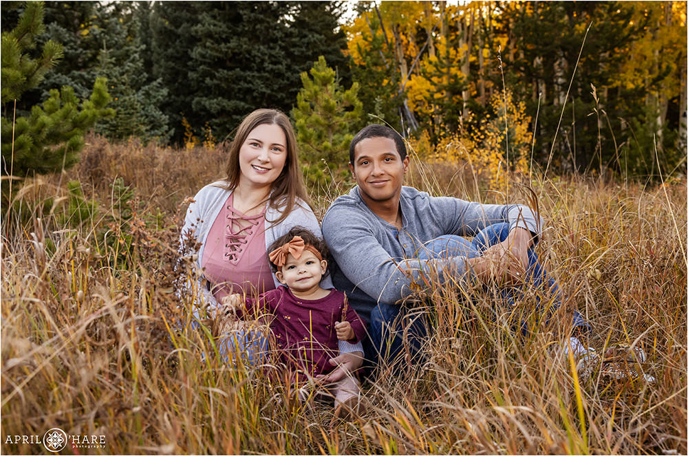 Fall Color Family Portraits in Evergreen Colorado