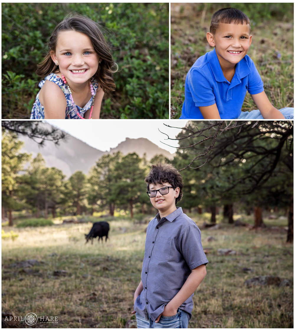 Shanahan Ridge Trailhead Family Portraits in Boulder Colorado