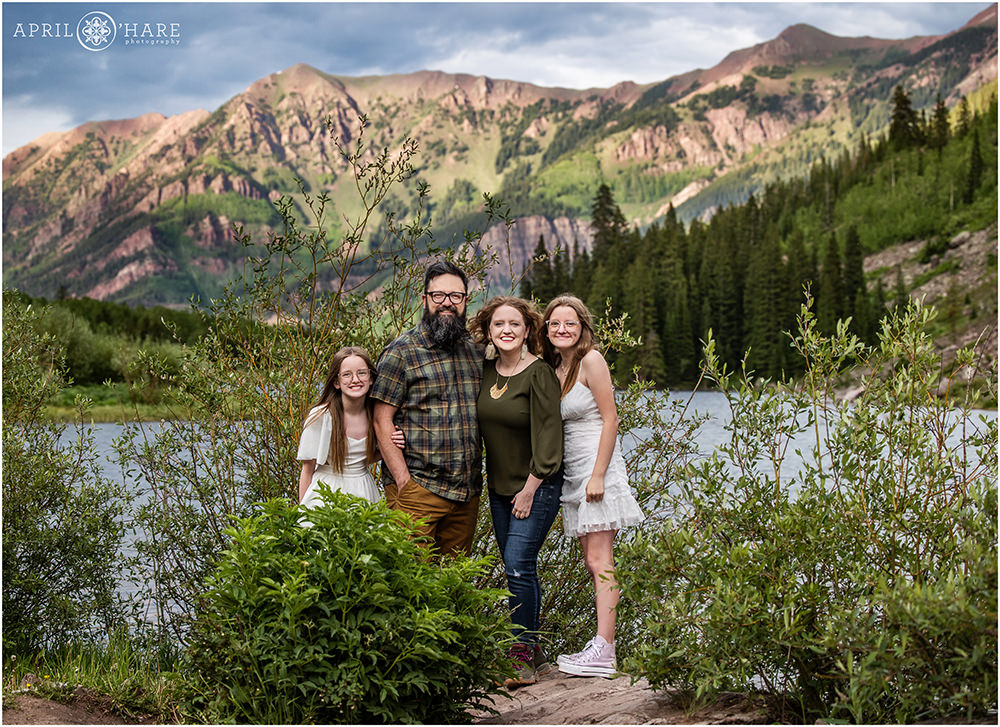Aspen Colorado Family Portraits at Maroon Lake