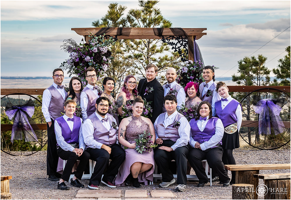 Wedding Party Portraits at Once Upon a Time in Kiowa