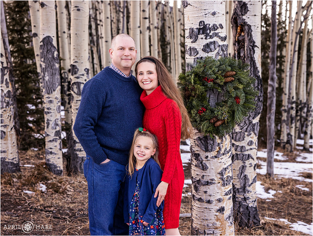 Christmas Family photos in the chilly mountains of Colorado