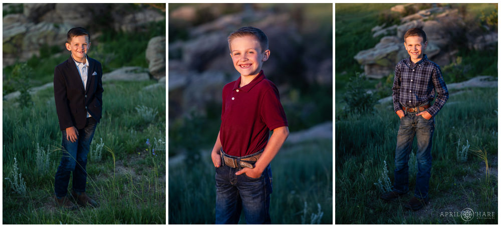 Individual portraits of the sons in a family at their family farm in Eastern CO