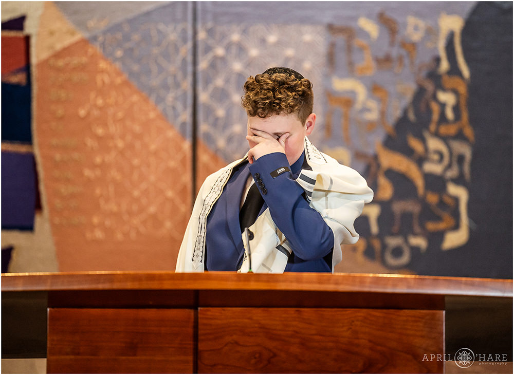 Temple Sinai Bar Mitzvah rehearsal