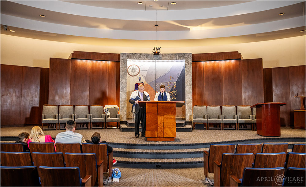 Temple Sinai bar mitzvah rehearsal in Denver
