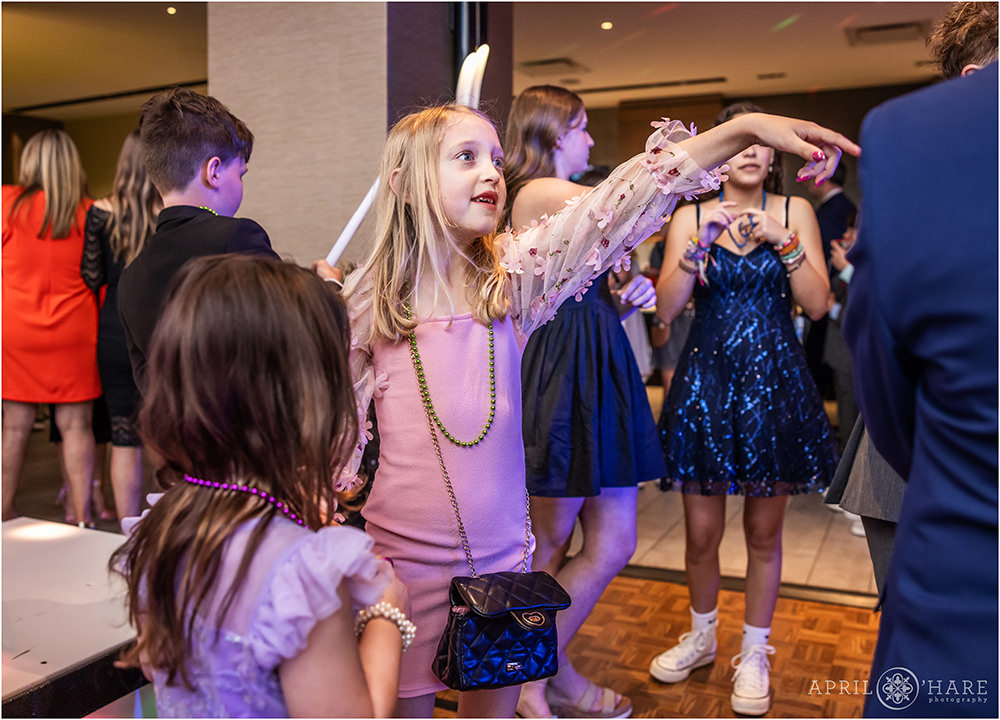 Denver bar mitzvah party photo on the dance floor