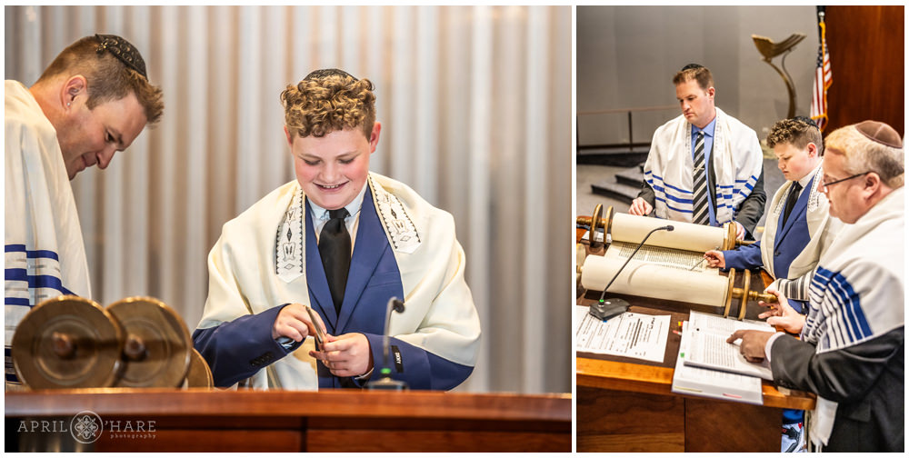 Bar Mitzvah Rehearsal at Temple Sinai in Denver CO