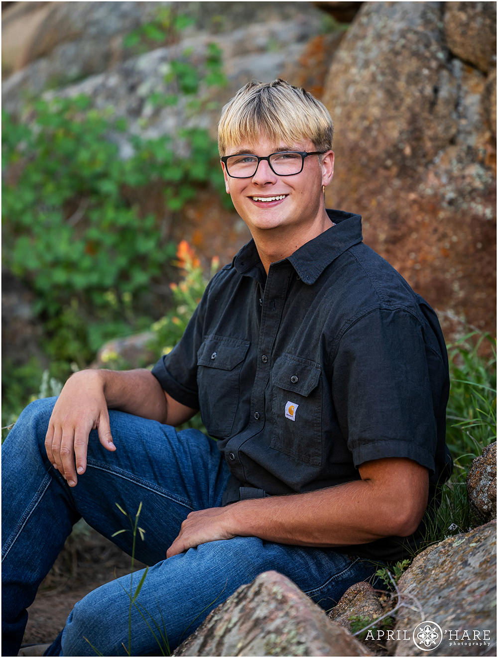 Rocky Mountain National Park Senior Portrait During Summer