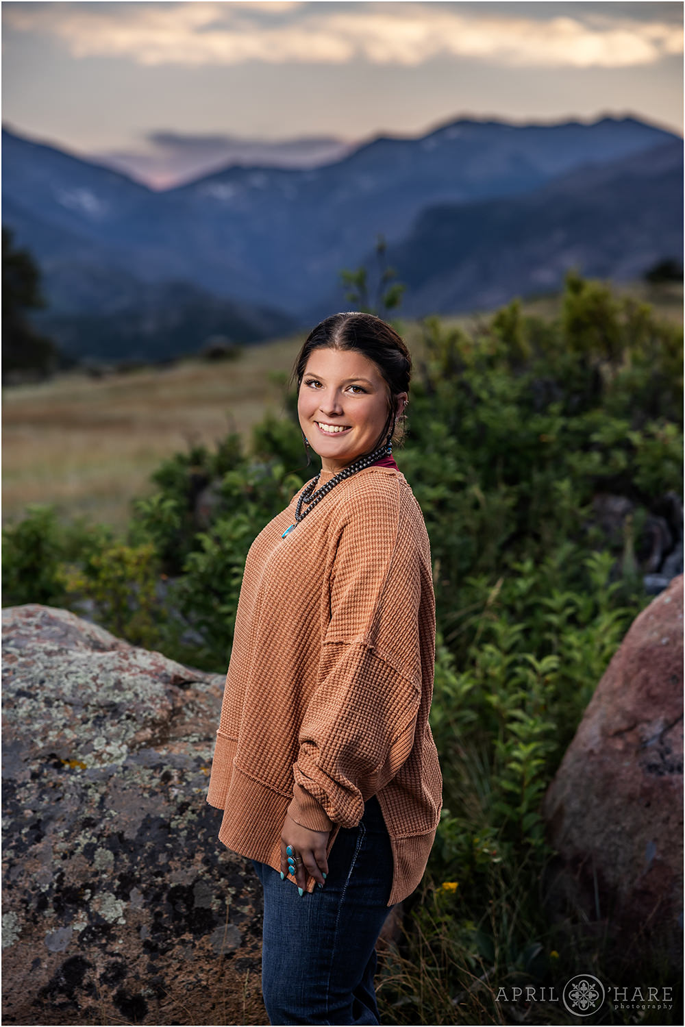 Senior photos at Rocky Mountain National Park
