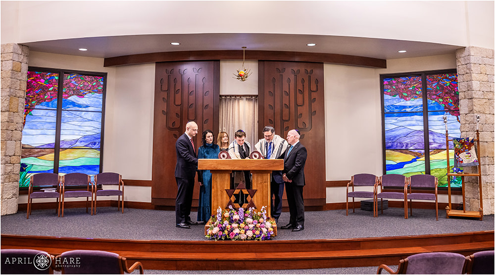 Denver Colorado Bar Mitzvah rehearsal at Temple Sinai