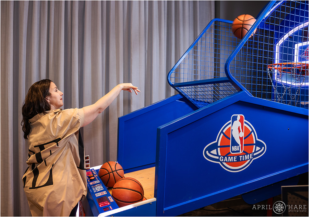 Basketball game at Bar Mitzvah Party at Limelight Hotel in Boulder Colorado