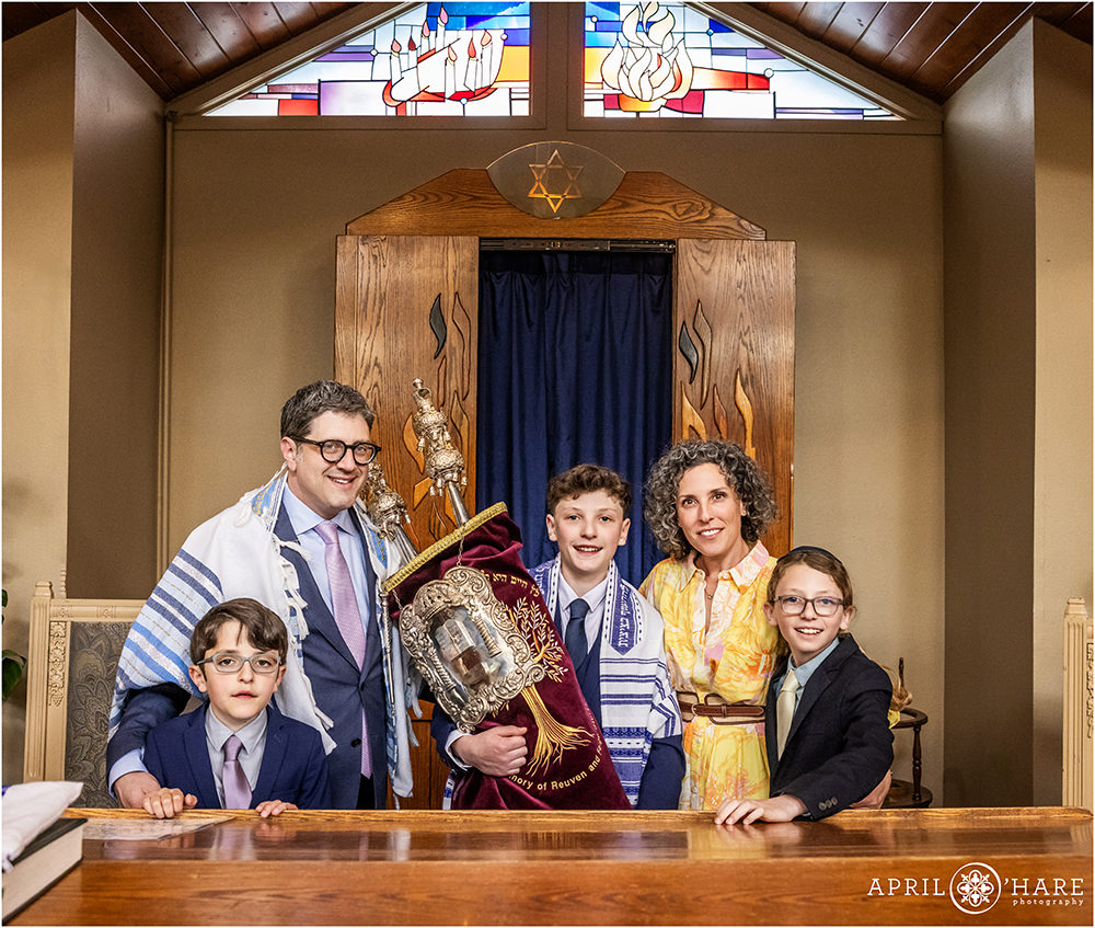 Bar Mitzvah Rehearsal Photography at Congregation Bonai Shalom